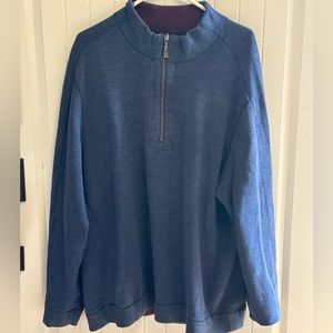 Men’s Tommy Bahama purple and blue quarter zip